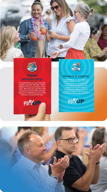 employees enjoying celebration